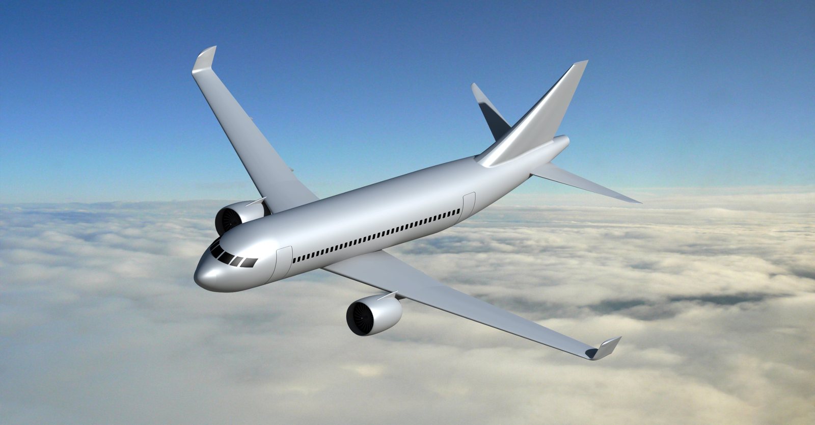 A320 au-dessus des nuages