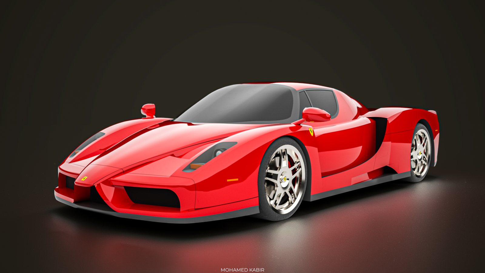 Ferrari Enzo Rendu studio de la Ferrari Enzo modélisée sous SolidWorks