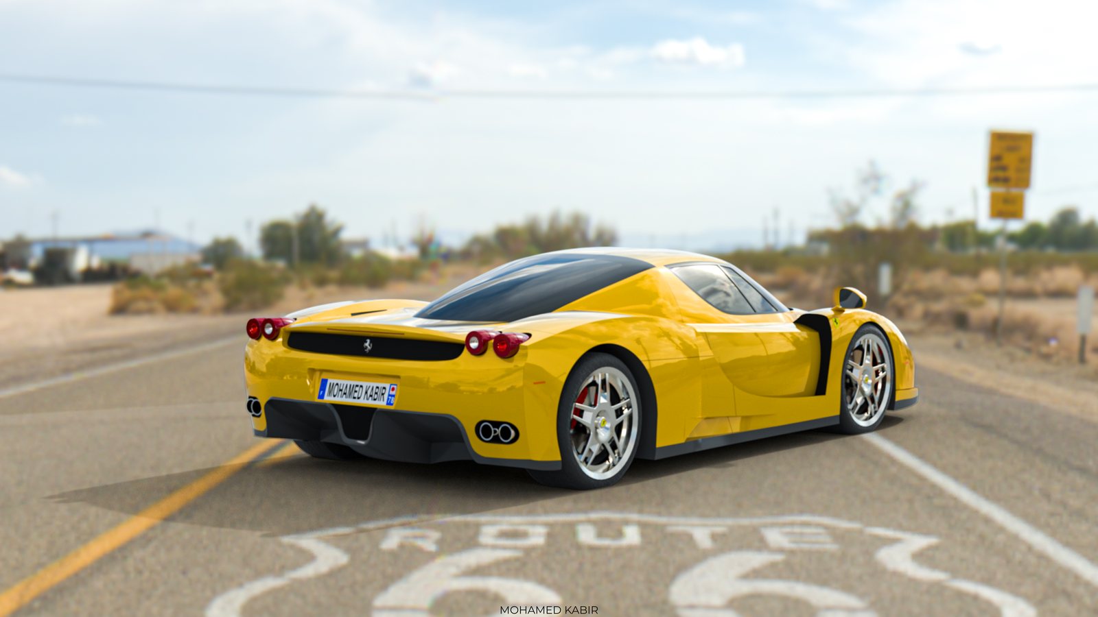 Ferrari Enzo Vue arrière