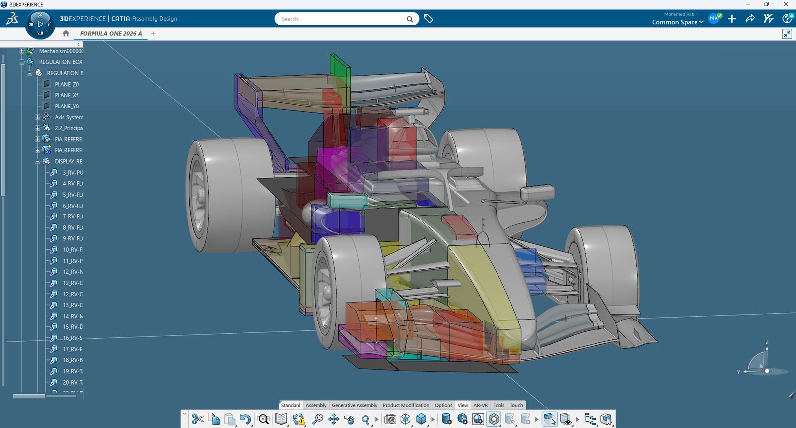Volumes de référence FIA sous CATIA