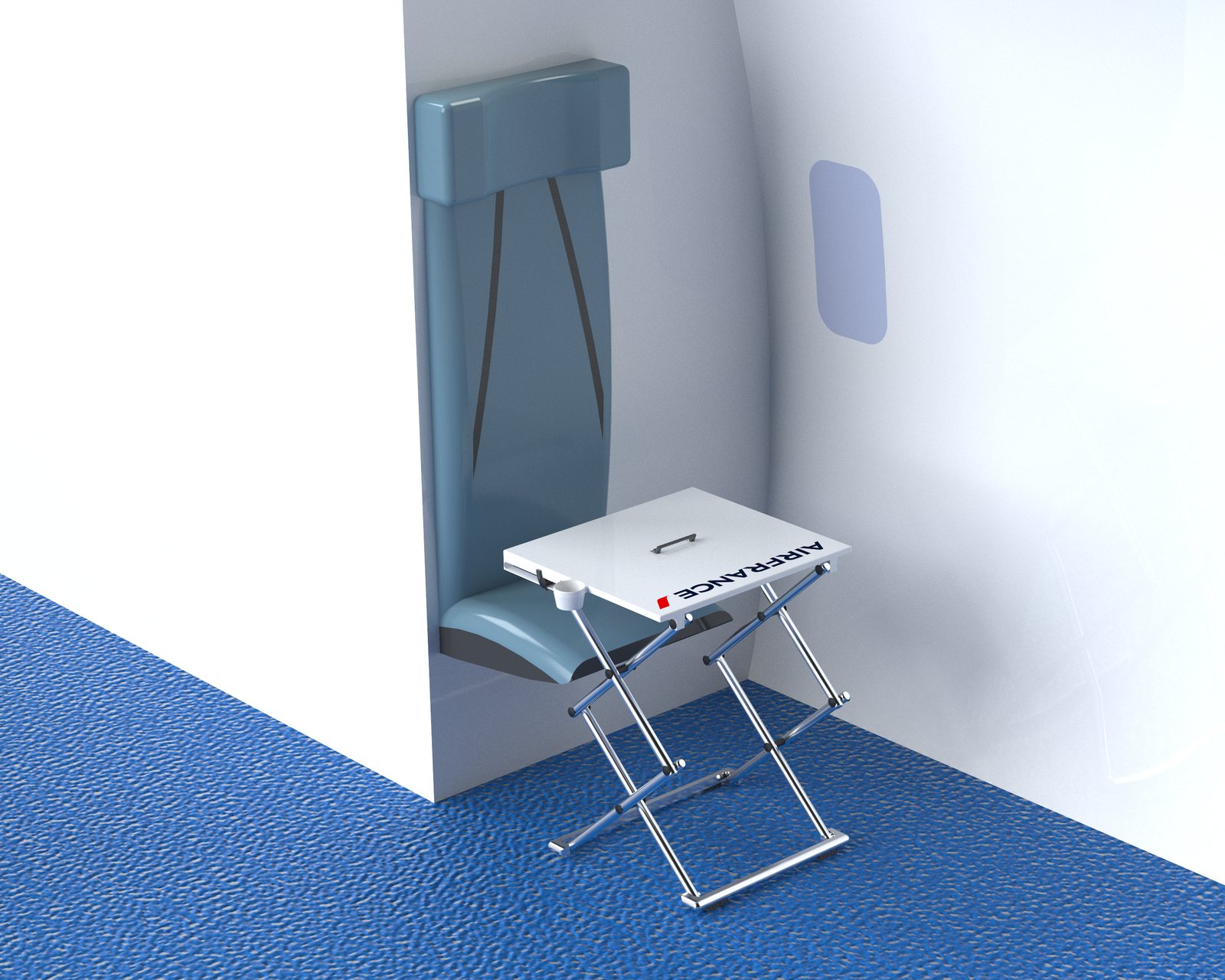 Table pliante Air France Intégration en cabine