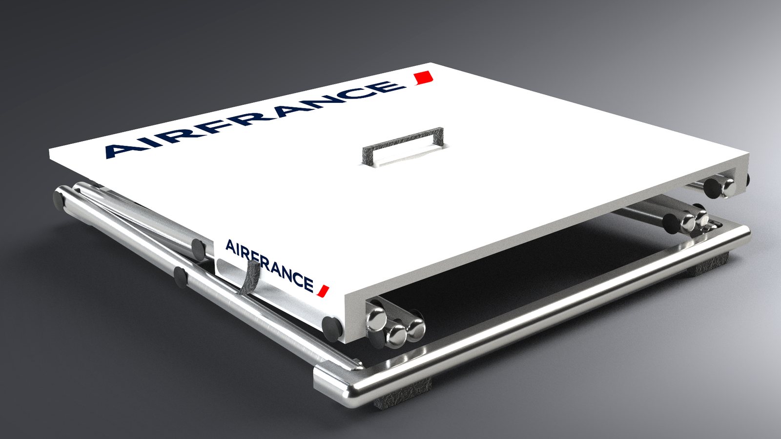 Table pliante Air France Table repliée
