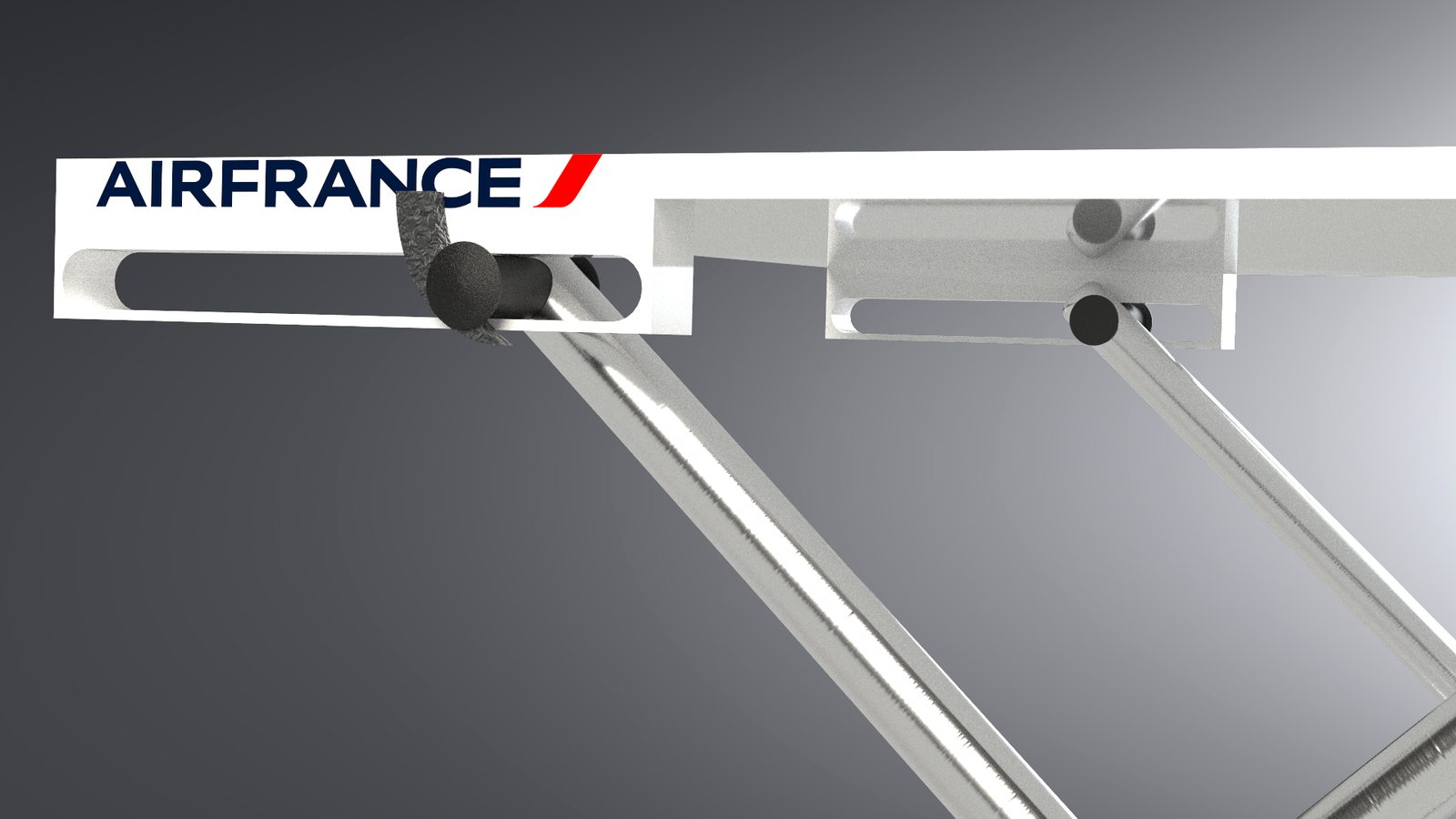 Table pliante Air France Verrou de sécurité